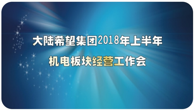 大陆希望集团2018年上半年机电版块谋划事情会 - 公司新闻 - 希望森兰科技股份有限公司